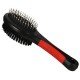 Dorapet Plastic Pin Brush Double Sided Brush for Dogs and Cats - (Pets Dual Brush) | Grooming Rake Shedding Brush for Dogs, Cats - (Color May Vary)