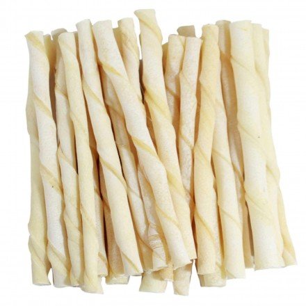 Mighty Bones™ Natural Calcium Twisted Sticks | Delicious Nutritious Chew Sticks for Dogs | Rich in Calcium & Protein | Makes Teeth & Gums Healthy | Long Lasting Treats | Vet Recommended (250 Grams)